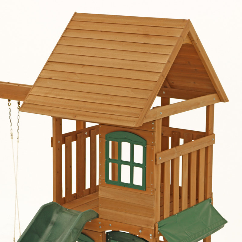 Big Backyard Ridgeview Deluxe Clubhouse Wooden Swing Set & Reviews